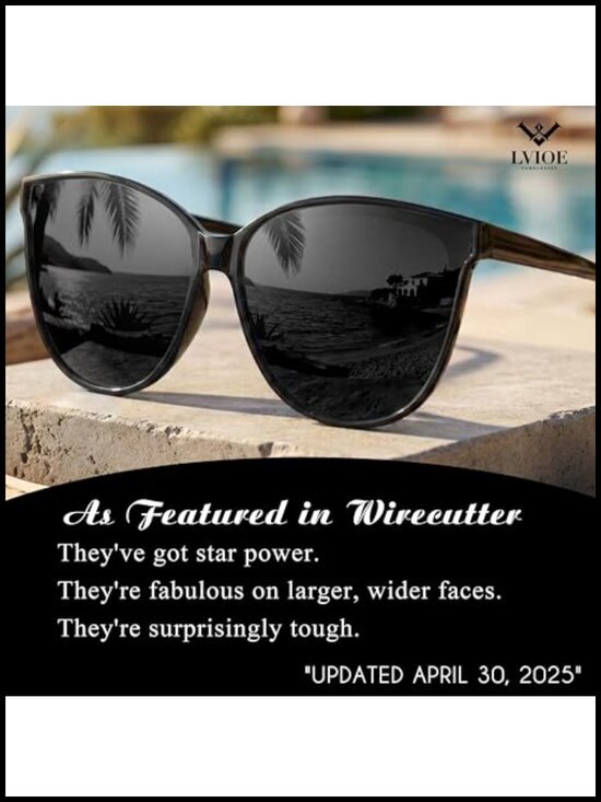 Polarized Cat Eye Sunglasses for Women UV400 Oversized Retro main image 4